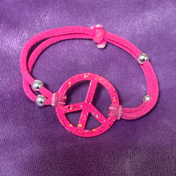 Hot Pink Peace Sign Bracelets ☮️✌️ - Picture 2 of 7